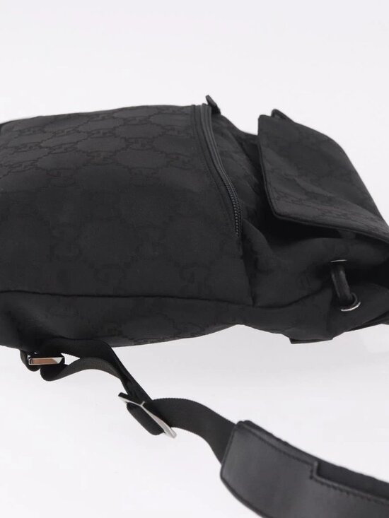 GUCCI GG Canvas Backpack Black Silver 003 0242 Auth main image 14